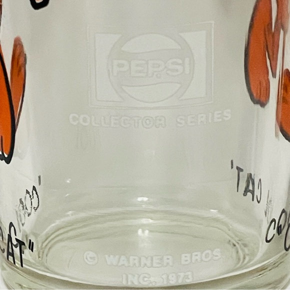 Vintage Pepsi Collector Series Looney Tunes Warner Bros Drinking Glass COOL CAT - Picture 9 of 9